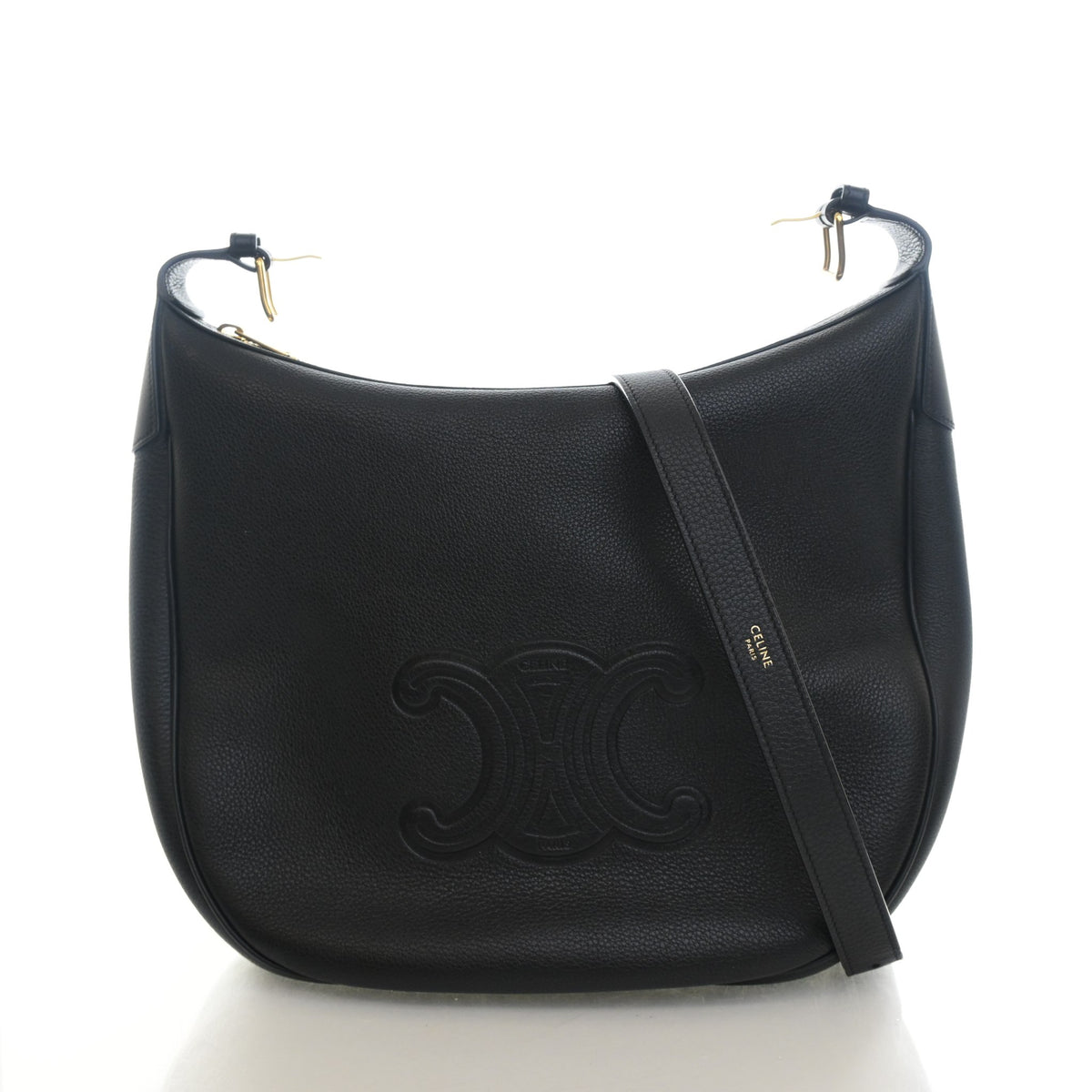 Pre-Owned Celine Medium Calfskin Heloise, front view, authenticated at Luxe Du Jour