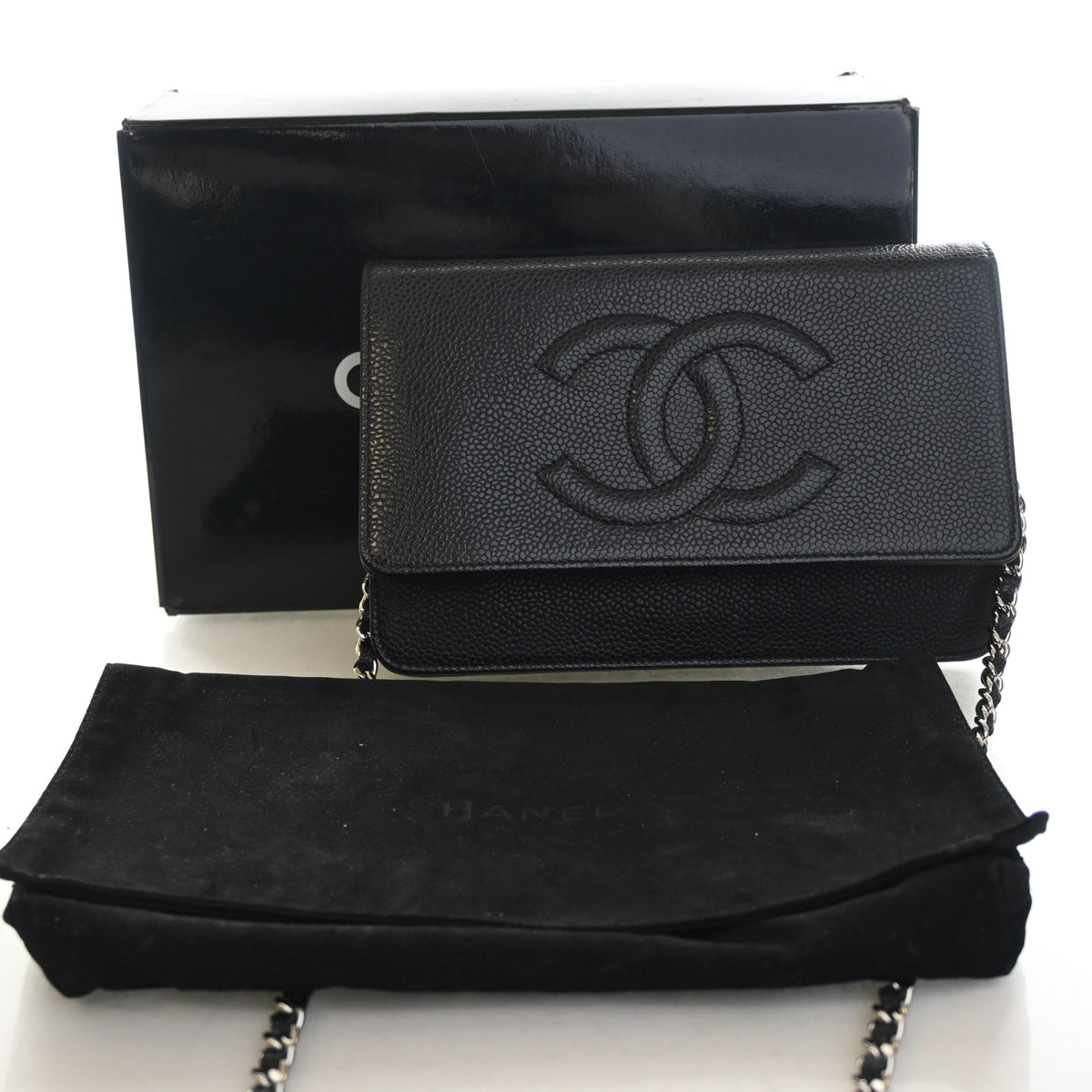 Chanel Caviar Timeless CC Wallet On Chain (WOC), photo 16 of 16