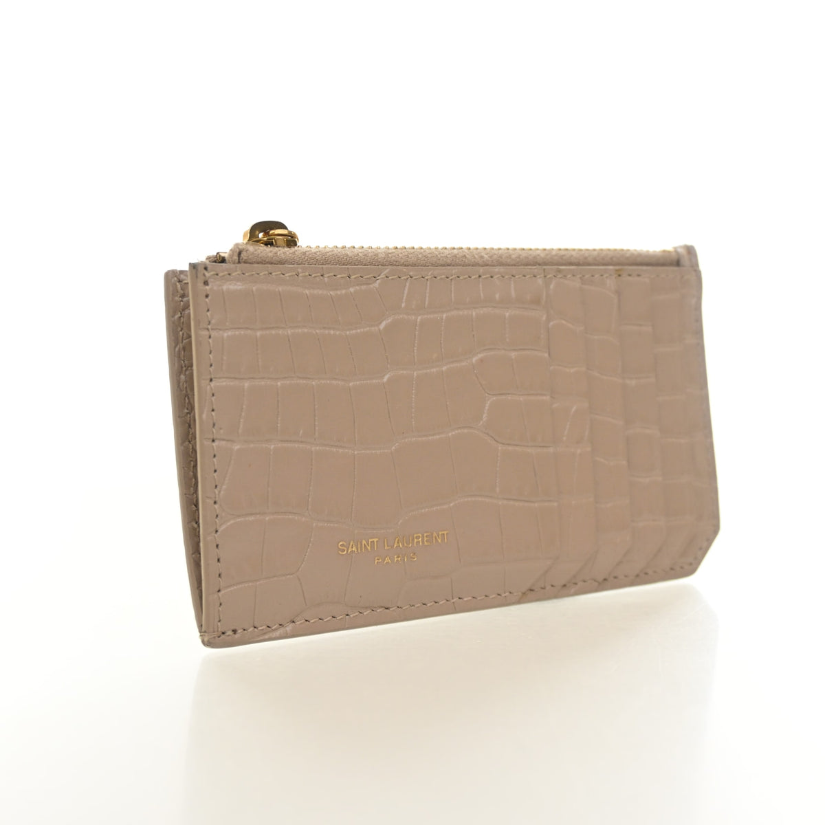 Saint Laurent Embossed Fragments Card Holder, photo 2 of 12