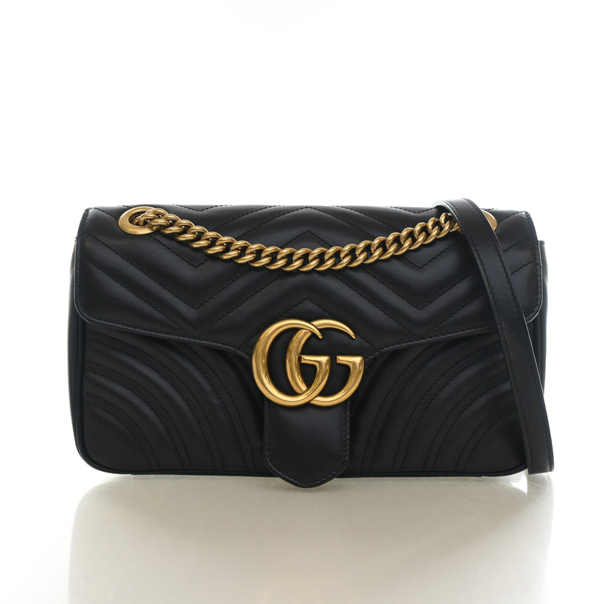 Gucci Small Calfskin Marmont Flap Bag, photo 1 of 13
