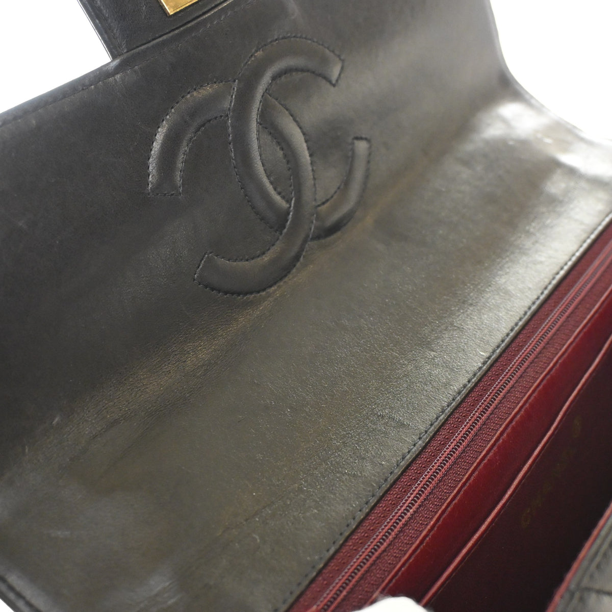Chanel Vintage Medium Lambskin Rectangular Kelly Top Handle, photo 20 of 22