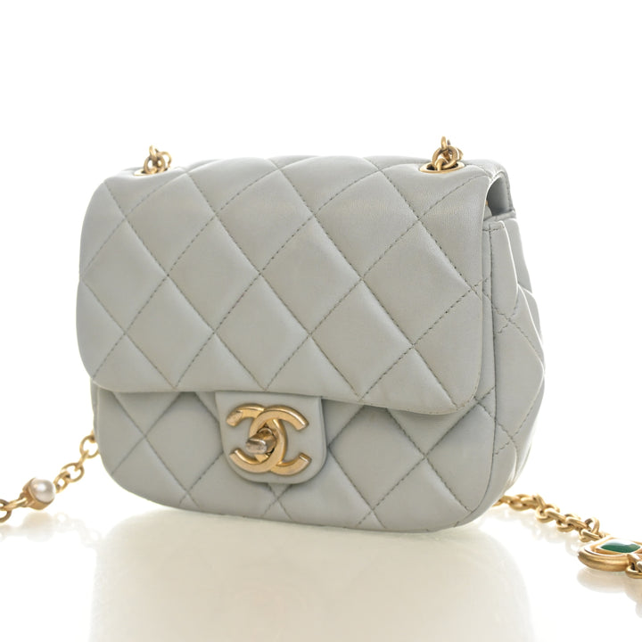 Chanel Mini Lambskin Square Flap Bag