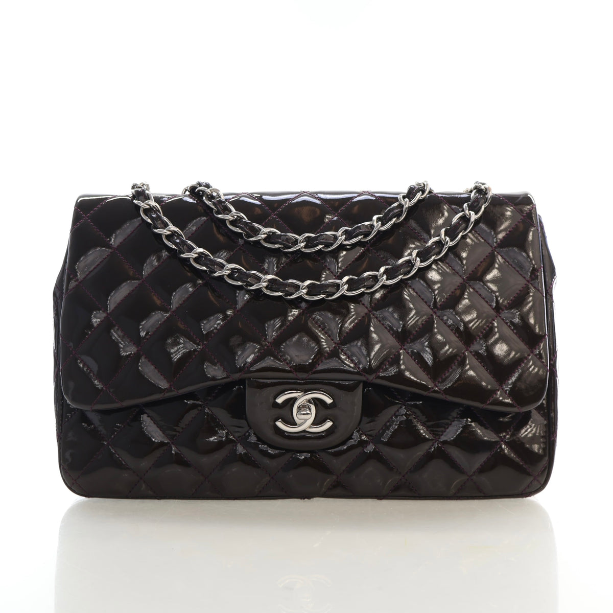 Chanel Jumbo Patent Classic Single Flap Bag, photo 1 of 17