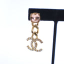 Chanel Crystal CC Drop Earr...