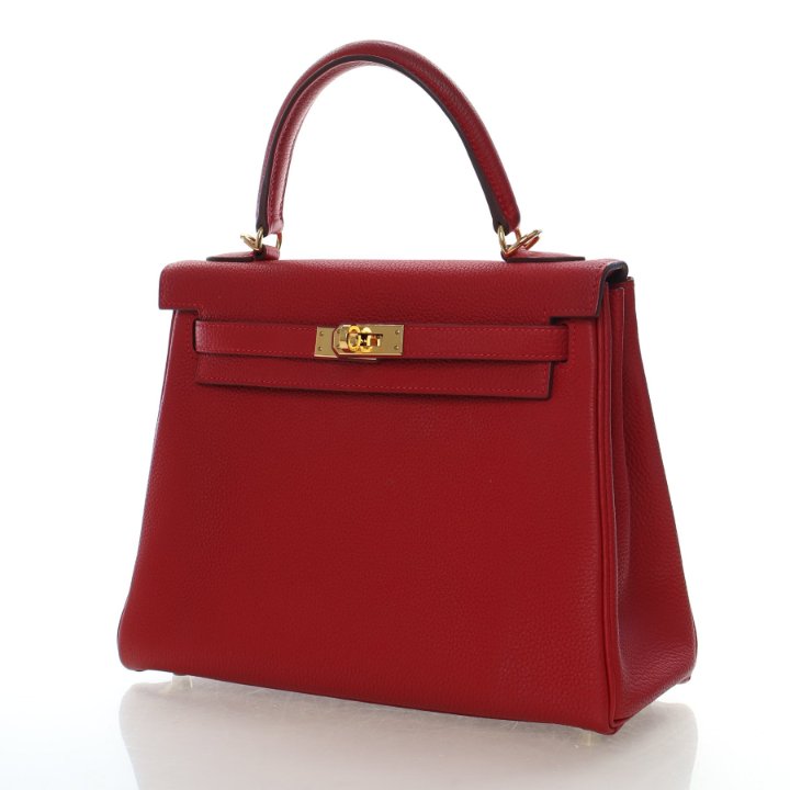 Hermes Rouge Casaque Togo Kelly 25