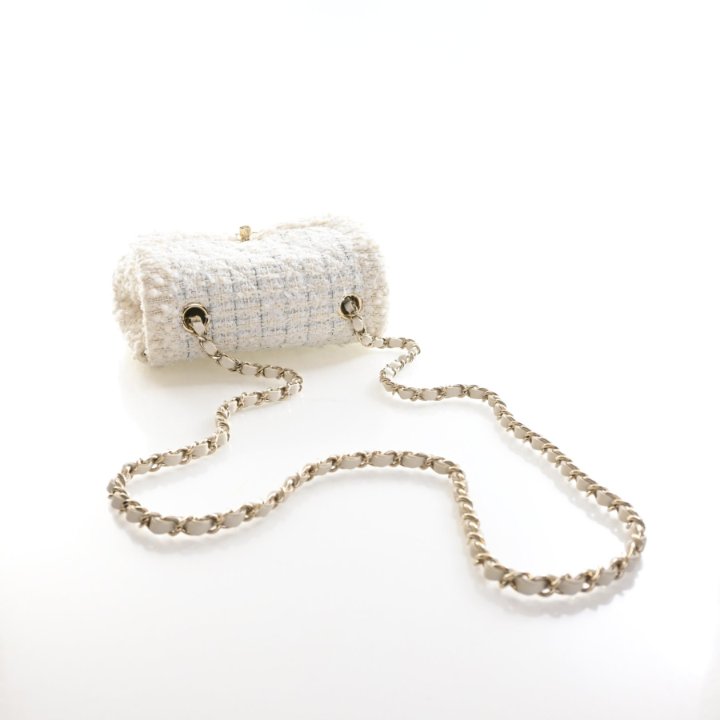 Chanel Mini Tweed Square Classic Flap Bag, photo 9 of 14