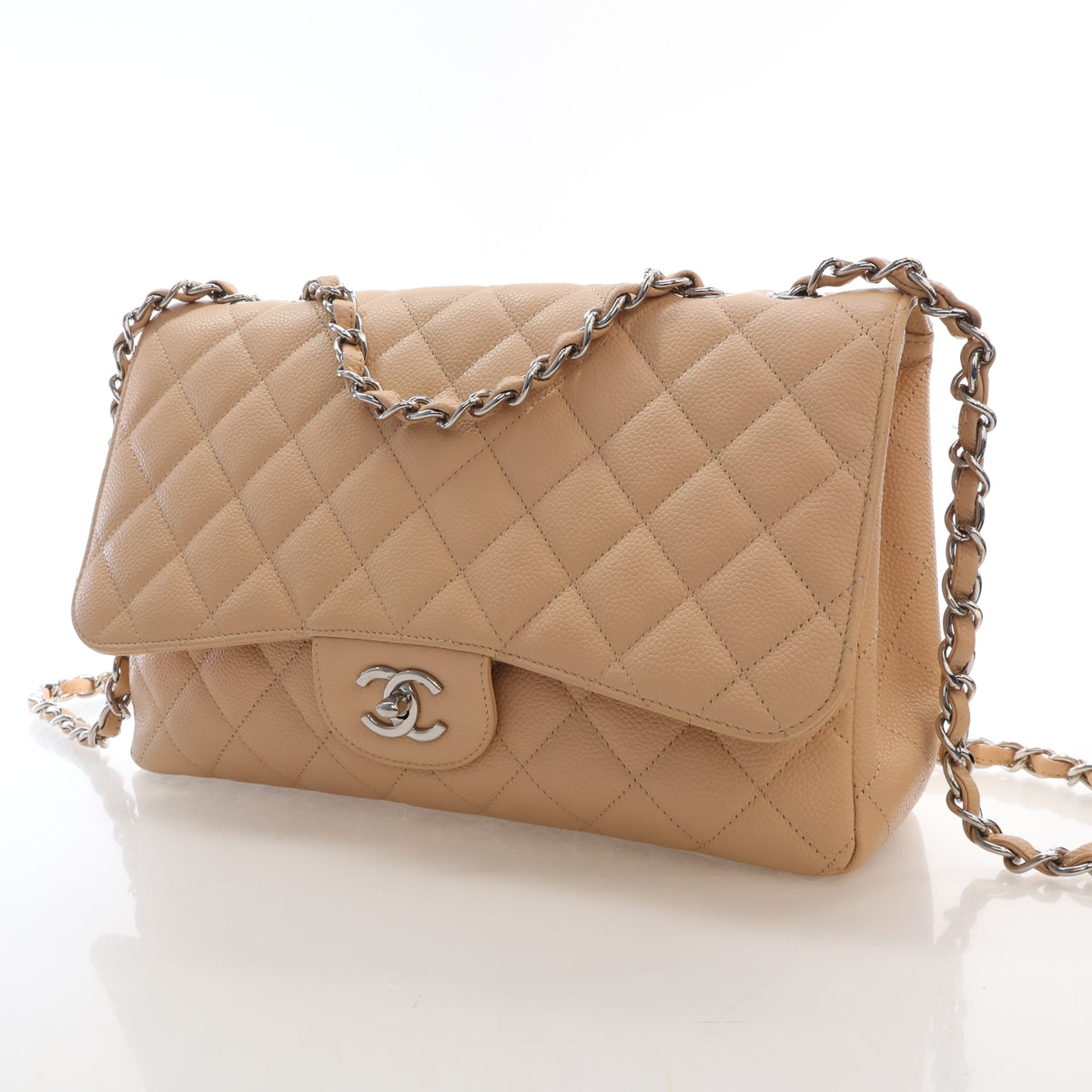 Chanel Jumbo Caviar Classic Single Flap Bag, photo 3 of 17