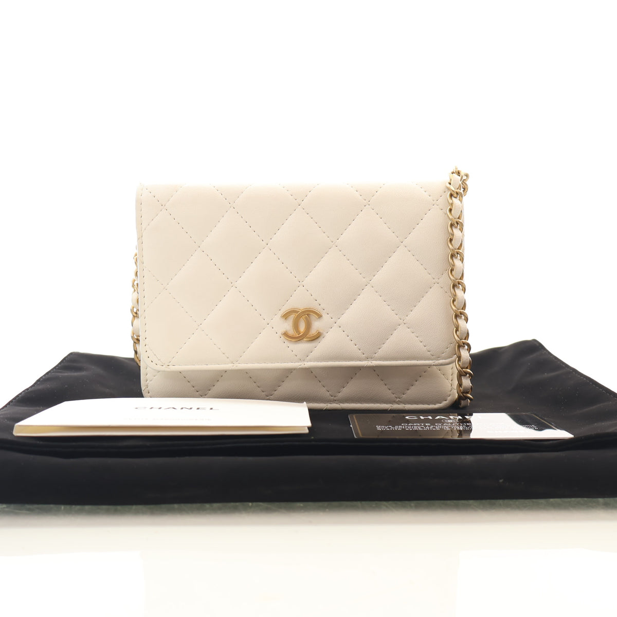 Pre-Owned Chanel Wallet On Chain Lambskin WOC, front view, photo 18 of 18