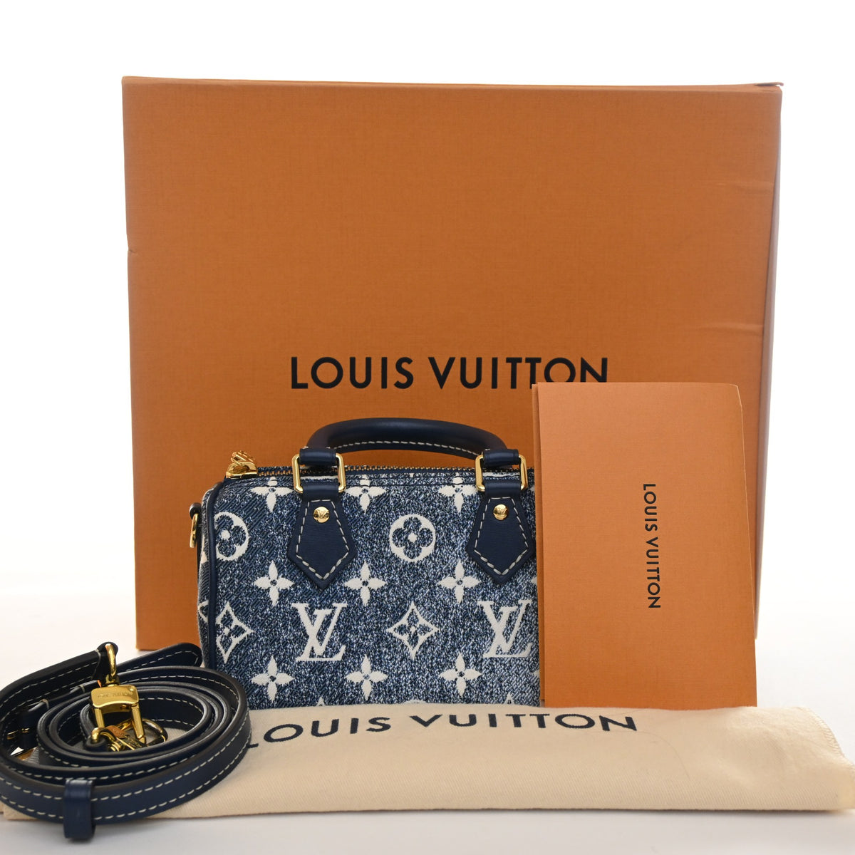 Louis Vuitton Monogram Denim Speedy Bandouliere Nano, photo 13 of 13