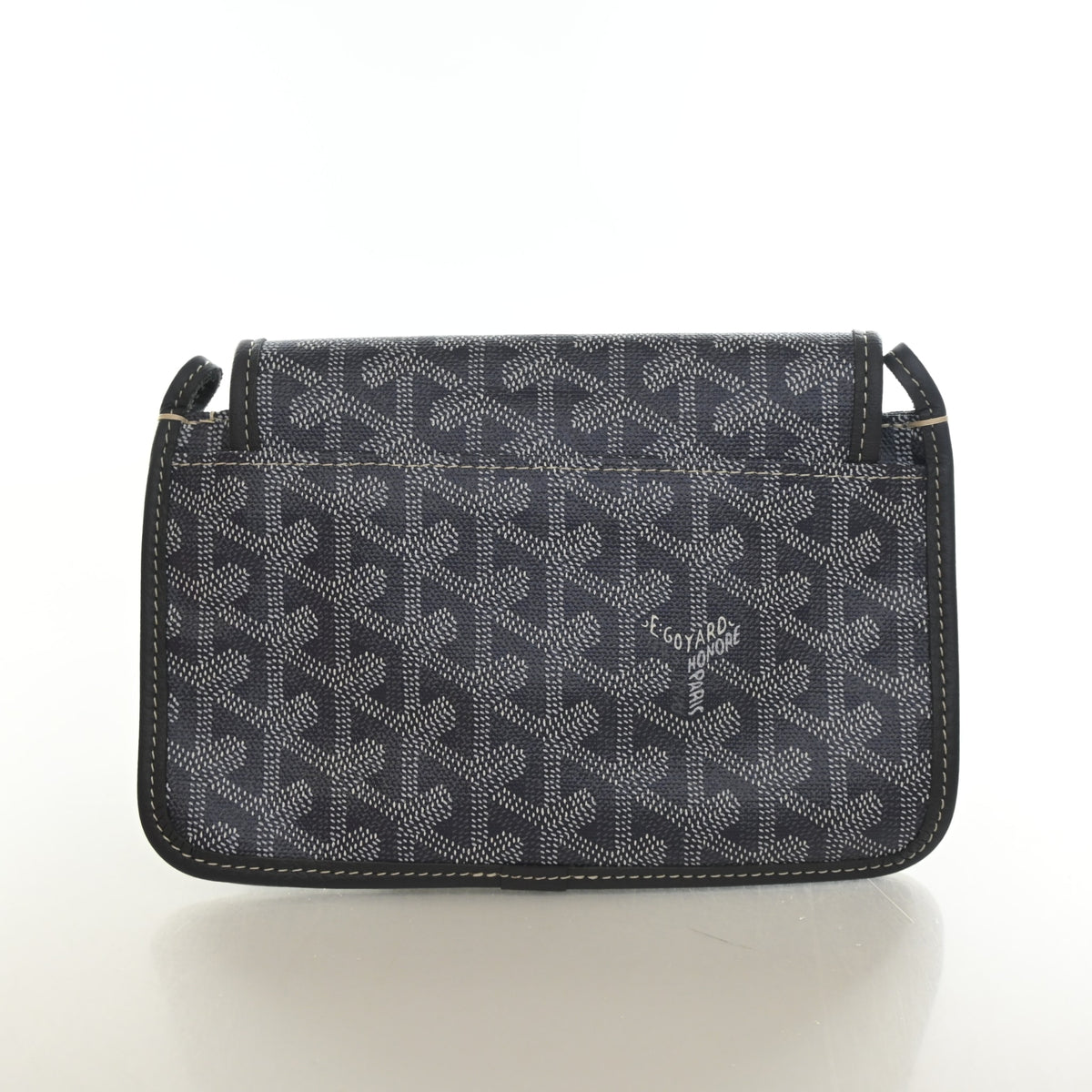 Pre-Owned Goyard Goyardine Plumet Pouch, back view