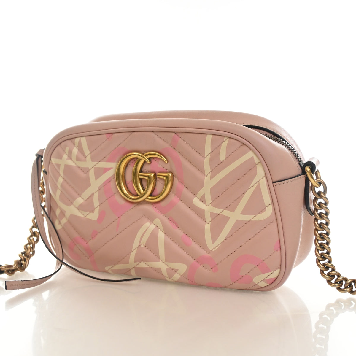 Pre-Owned Gucci Camera Bag Small Calfskin Marmont, front view