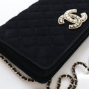 Chanel Velvet Quilted CC Cl...