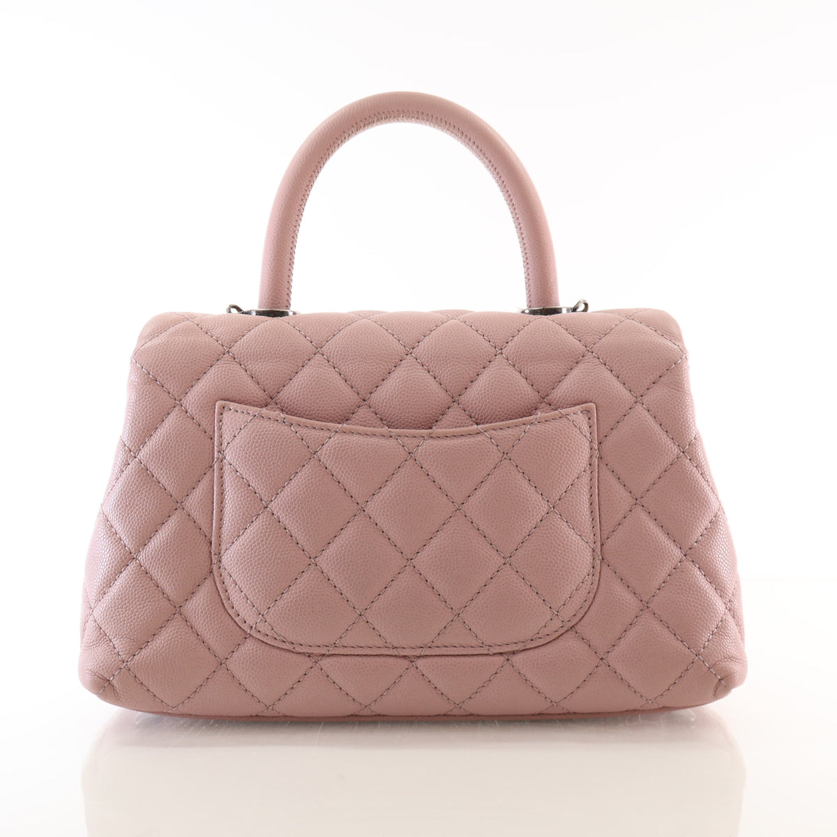 Pre-Owned Chanel Coco Handle Mini Caviar Leather Bag, front view, photo 11 of 16