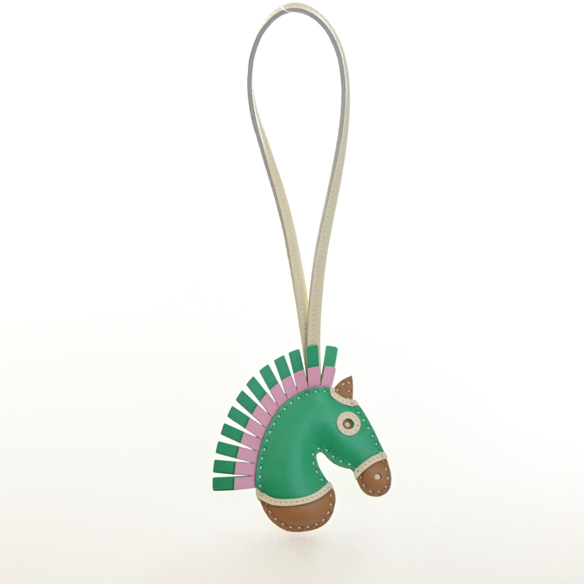 Hermes Milo Lambskin GeeGee Camail Bag Charm, photo 5 of 6