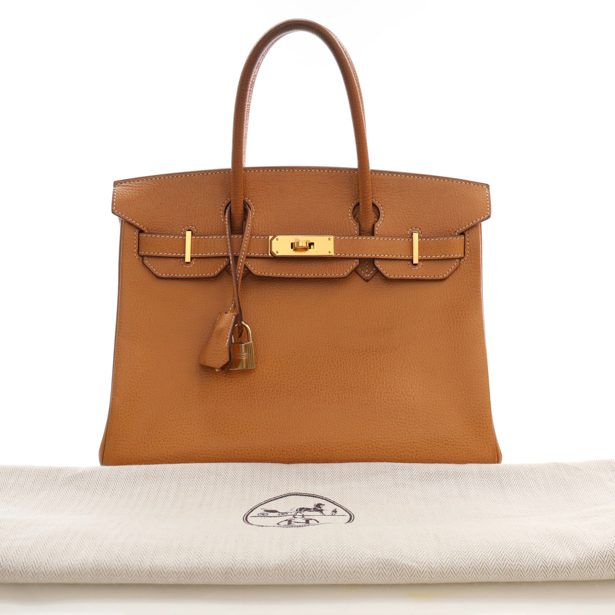 Hermes Vintage Gold Ardennes Birkin 30, photo 23 of 23