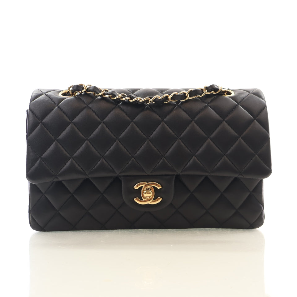Chanel Medium Lambskin Classic Double Flap Bag