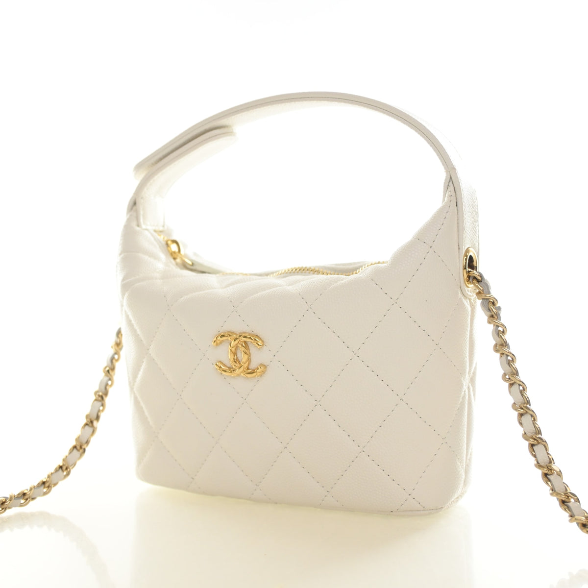 Chanel Caviar Hobo Clutch With Chain, photo 3 of 15