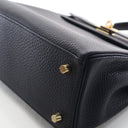 Hermes Noir Togo Lizard Tou...