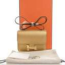 Hermes Bronze Dore Chevre C...