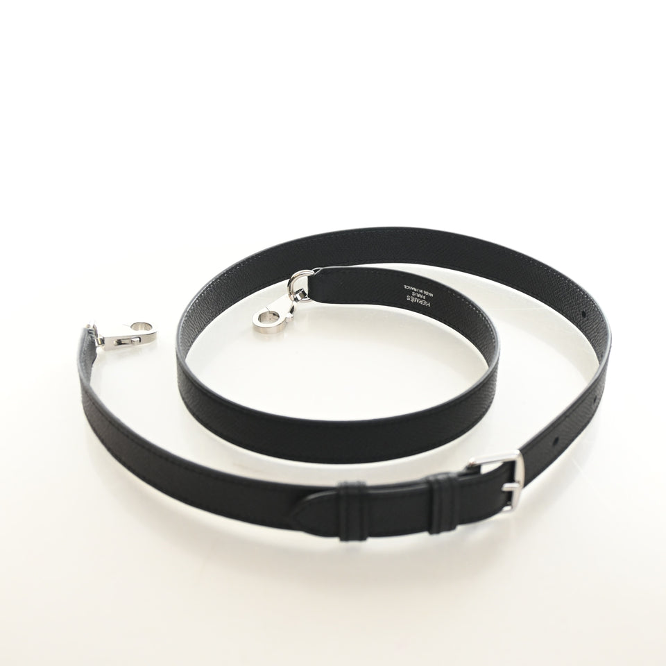 Hermes Black Epsom A-Strap Bag Strap