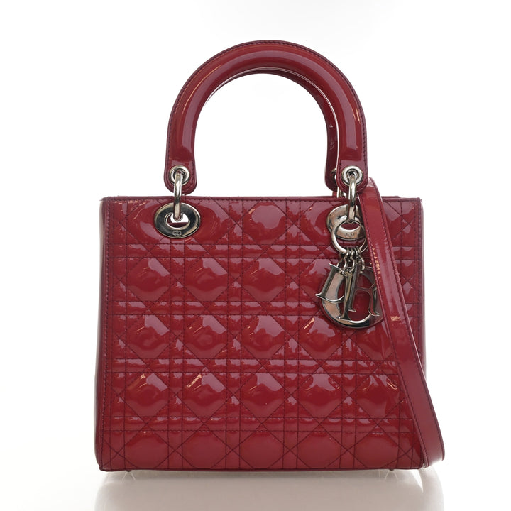 Christian Dior Medium Patent Lady Dior