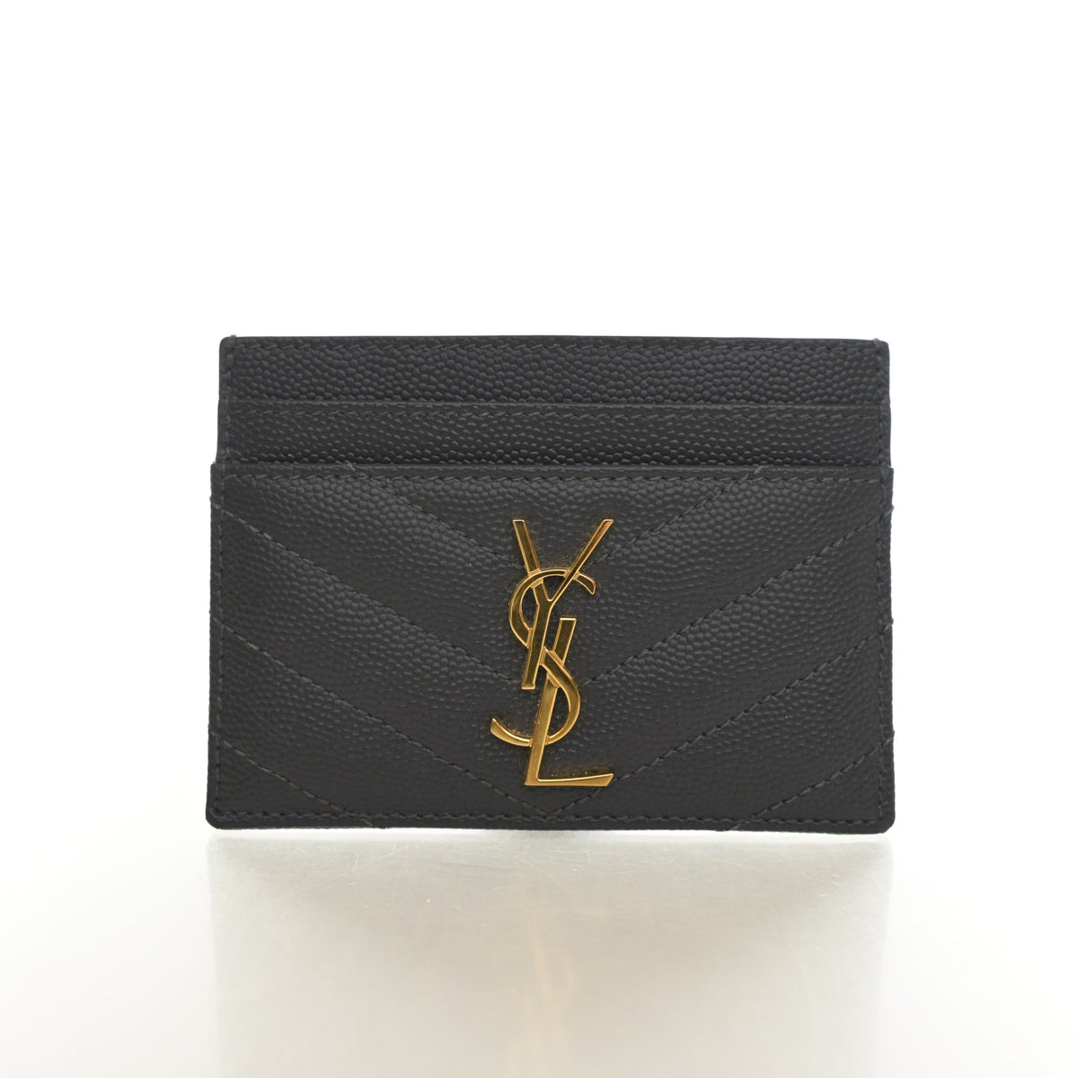 Saint Laurent Calfskin Cassandre Card Holder, photo 1 of 10