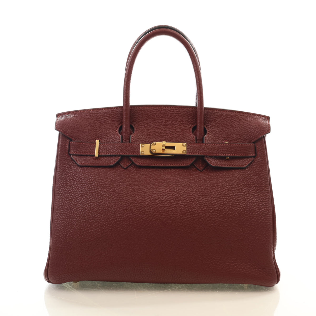 Hermes Vintage Bordeaux Clemence Birkin 30, photo 1 of 15