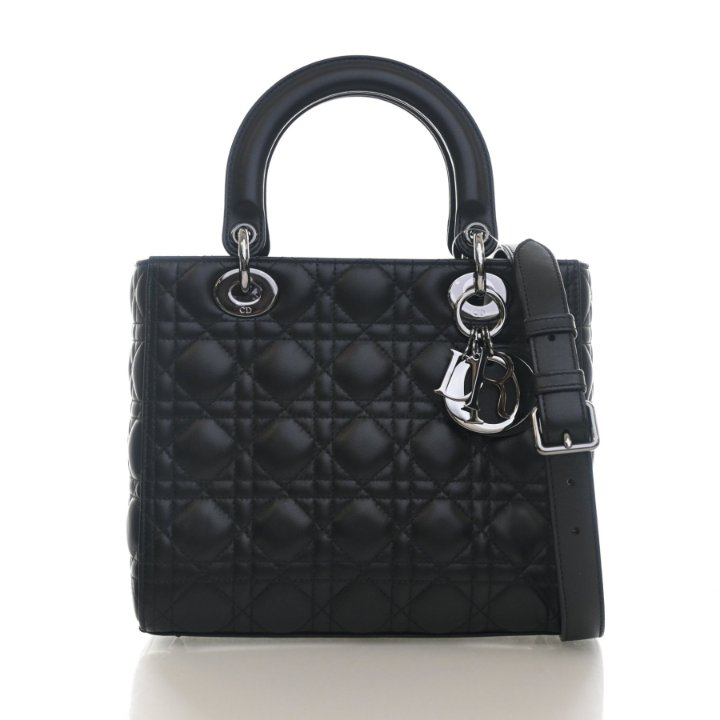 Christian Dior Medium Lambskin Lady Dior