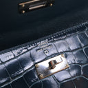 Hermes Bleu Covert Alligato...