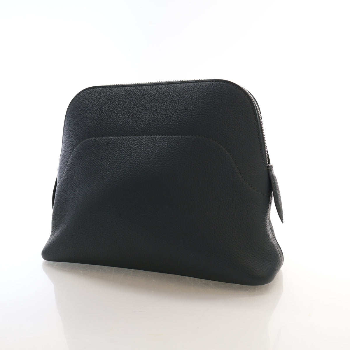Pre-Owned Hermès Bolide Vert Mangrove Togo Leather Messenger Bag, three-quarter view
