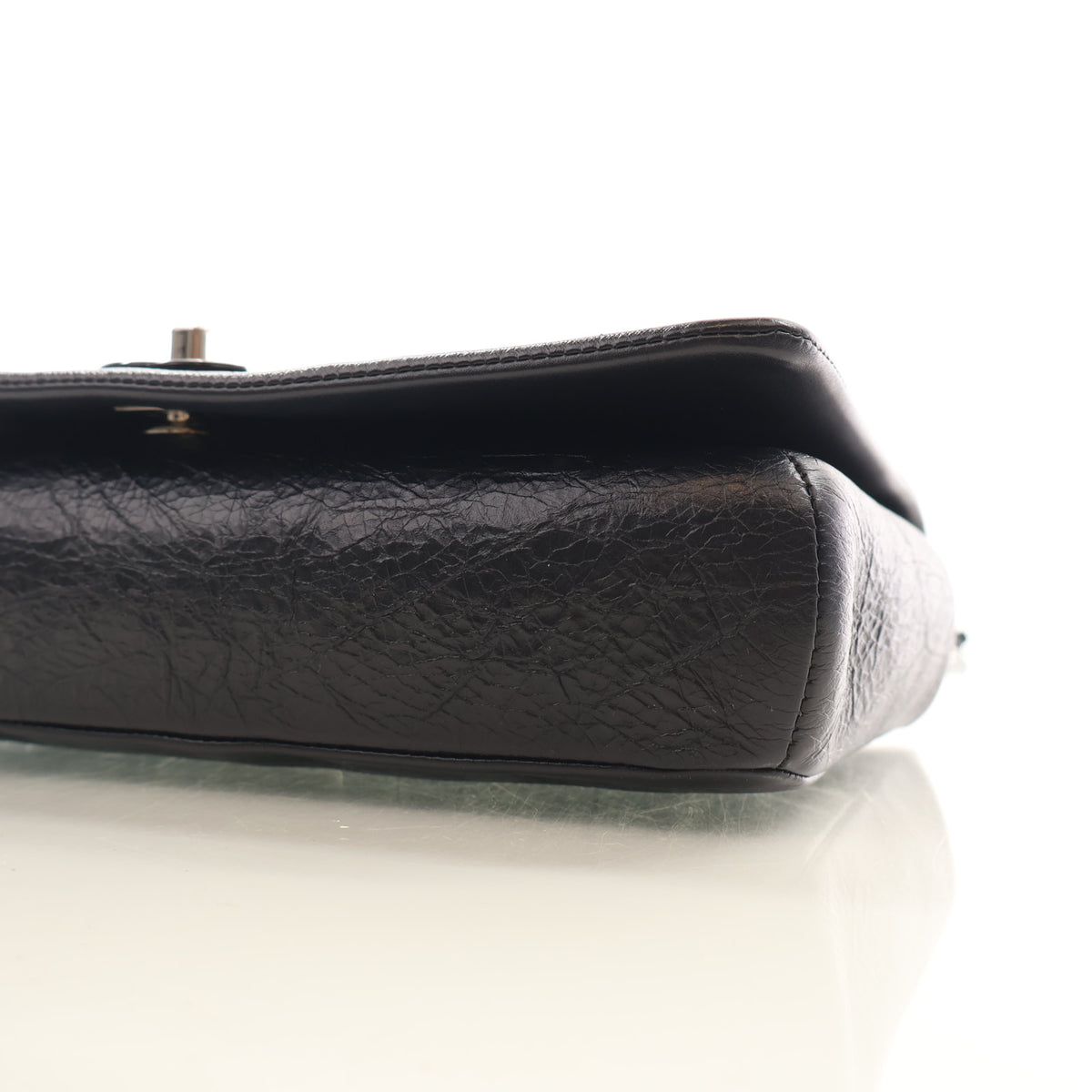 Pre-Owned Chanel Flap Bag Calfskin CC, base view