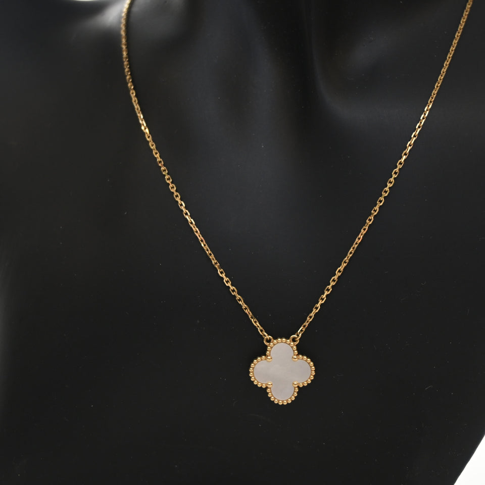 Van Cleef & Arpels Mother Of Pearl Vintage Alhambra Pendant