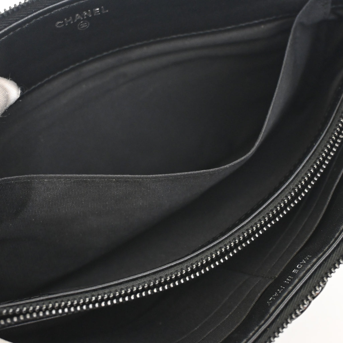 Chanel Lambskin Boy Zipped Pouch, photo 11 of 12
