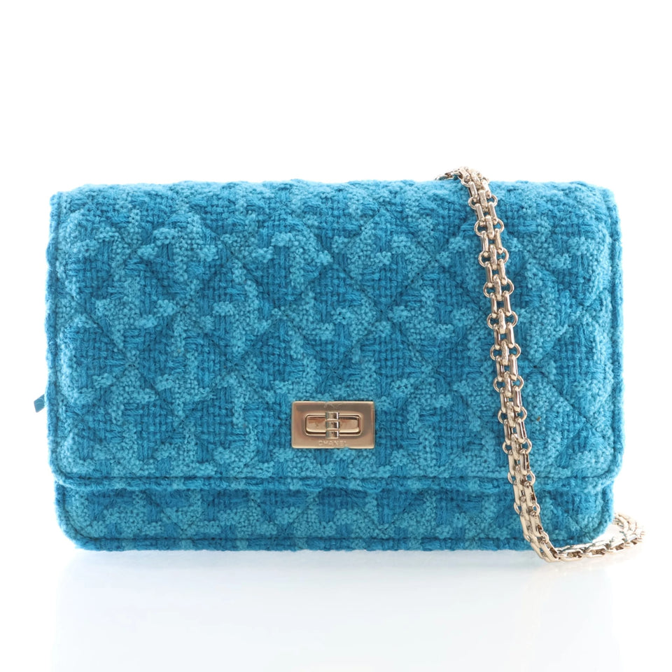 Chanel Tweed Wallet On Chain