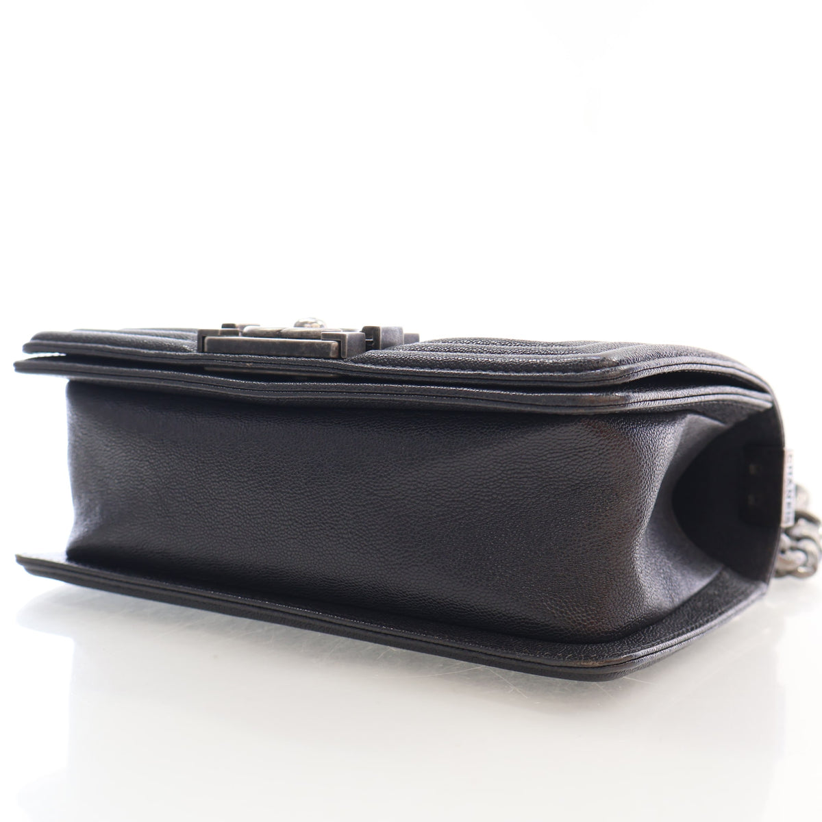 Pre-Owned Chanel Boy Bag Small Caviar Leather, side profile, photo 7 of 17