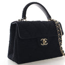Chanel Tweed CC Top Handle Bag