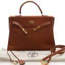 Hermes Vintage Gold Courche...
