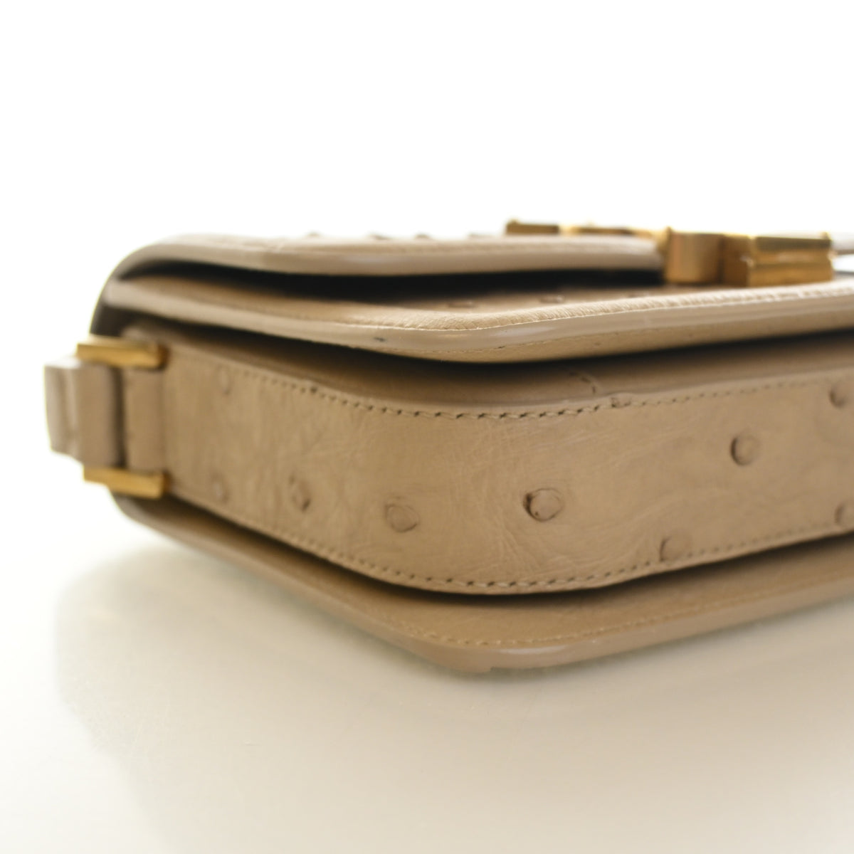 Saint Laurent Small Ostrich Solferino Messenger, photo 6 of 13