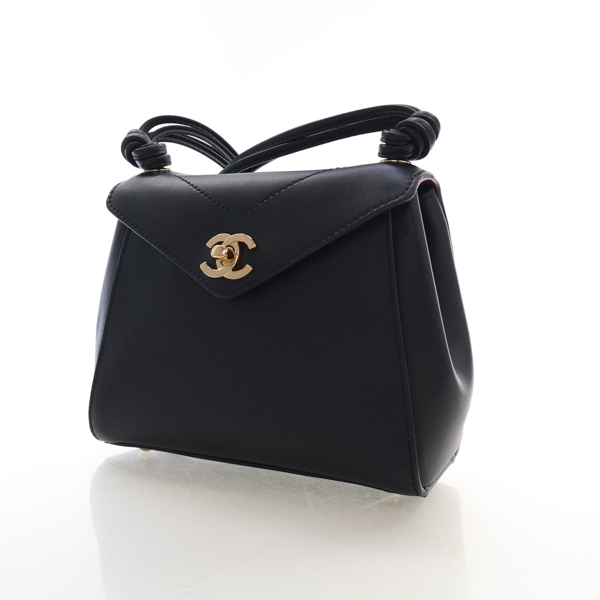 Pre-Owned Chanel Flap Bag Calfskin 26A Envelope, three-quarter view