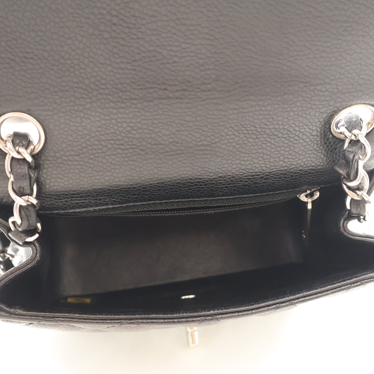 Chanel Mini Caviar Square Classic Flap Bag, photo 13 of 16