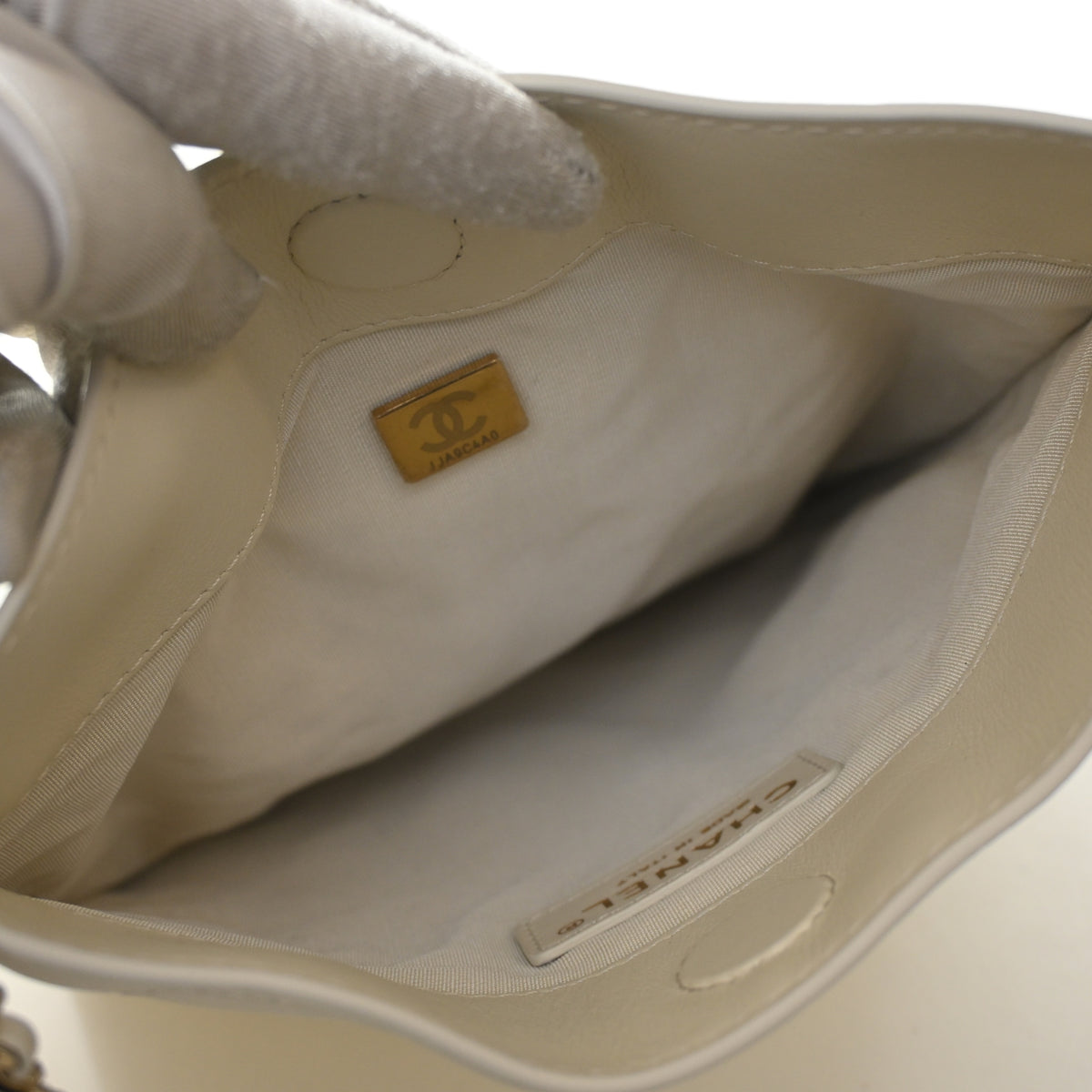 Chanel Lambskin Fringe Flat Shopping Bag, photo 12 of 13