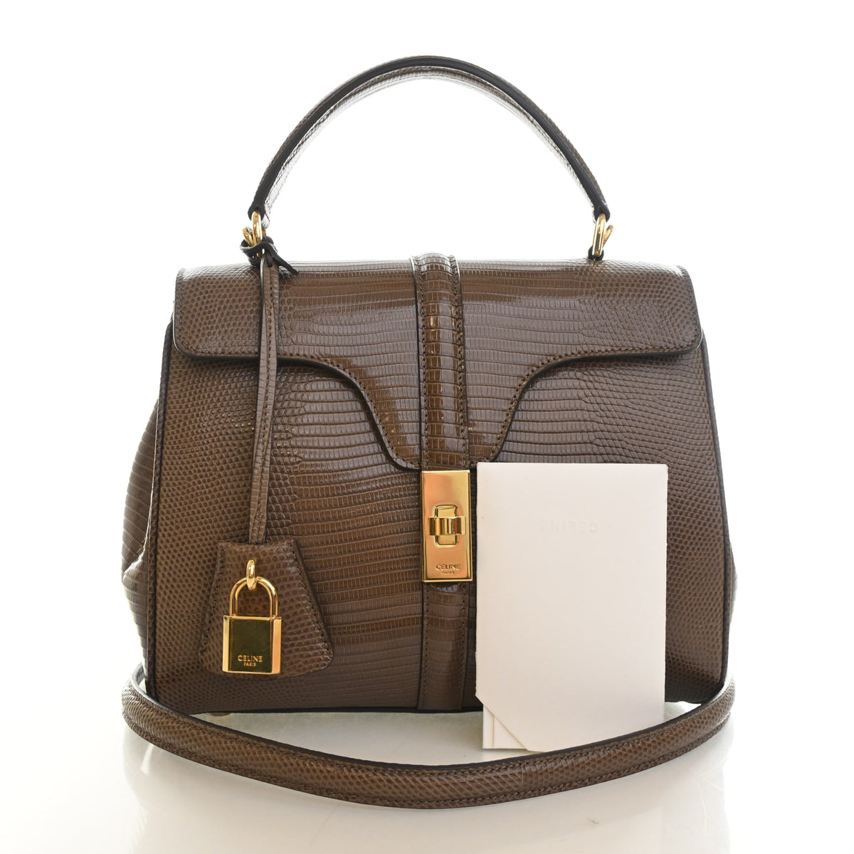 Celine Small Lizard 16 Top Handle Bag, photo 14 of 14
