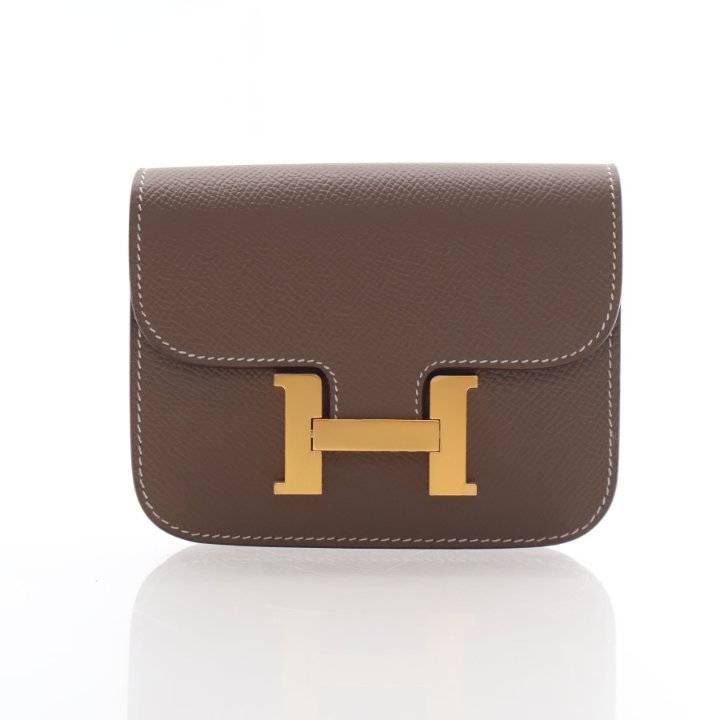 Hermes Etoupe Epsom Constance Slim Wallet