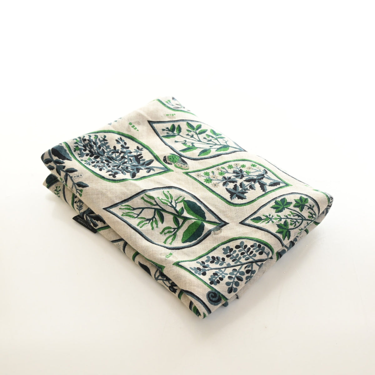 Pre-Owned Hermès Scarf Plantes Officinales Triangle, flat lay, authenticated at Luxe Du Jour