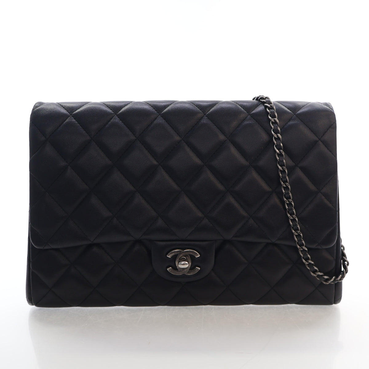Chanel Large Lambskin Clutch on Chain, photo 1 of 19