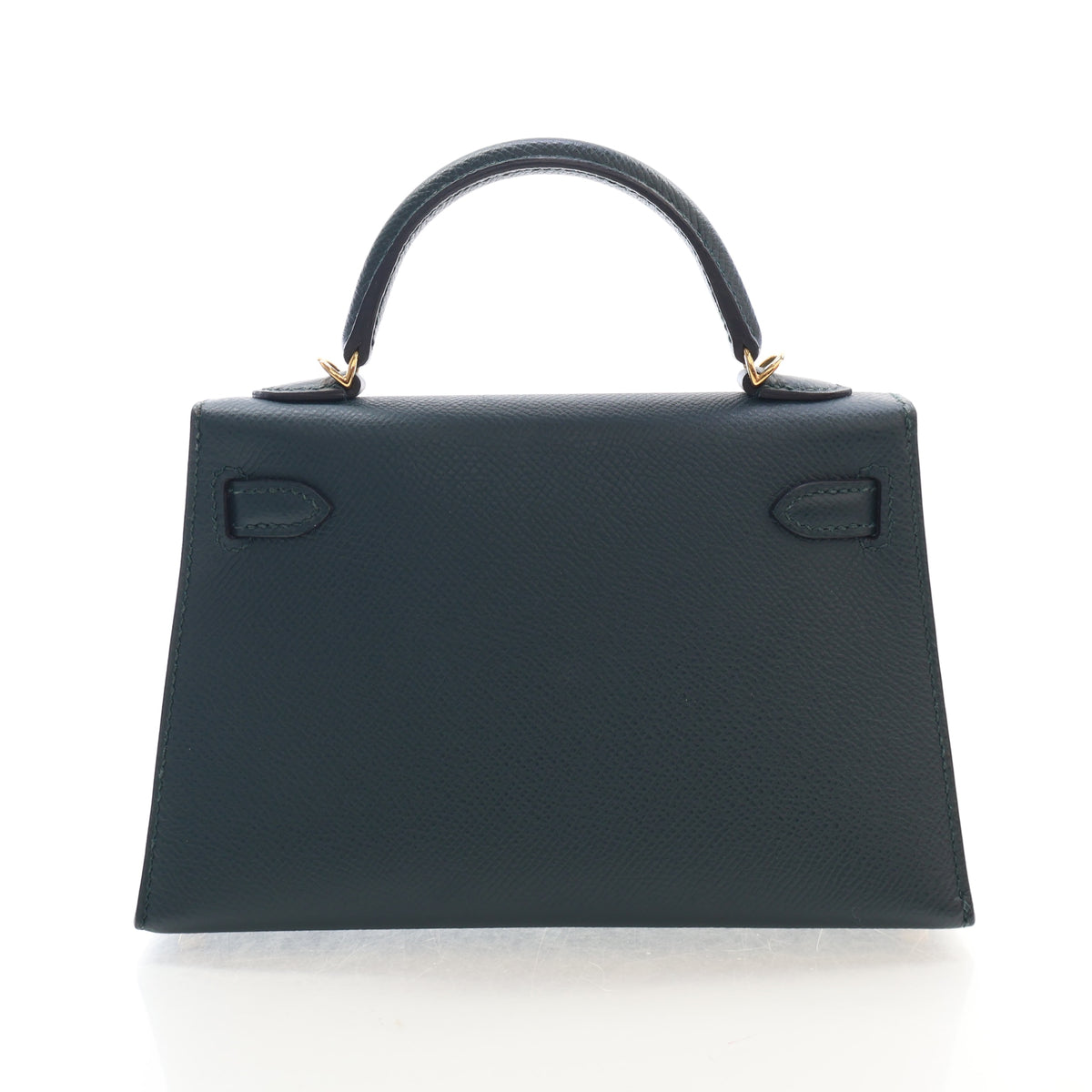 Pre-Owned Hermès Kelly Mini Vert Cyprès Epsom Leather 20, back view
