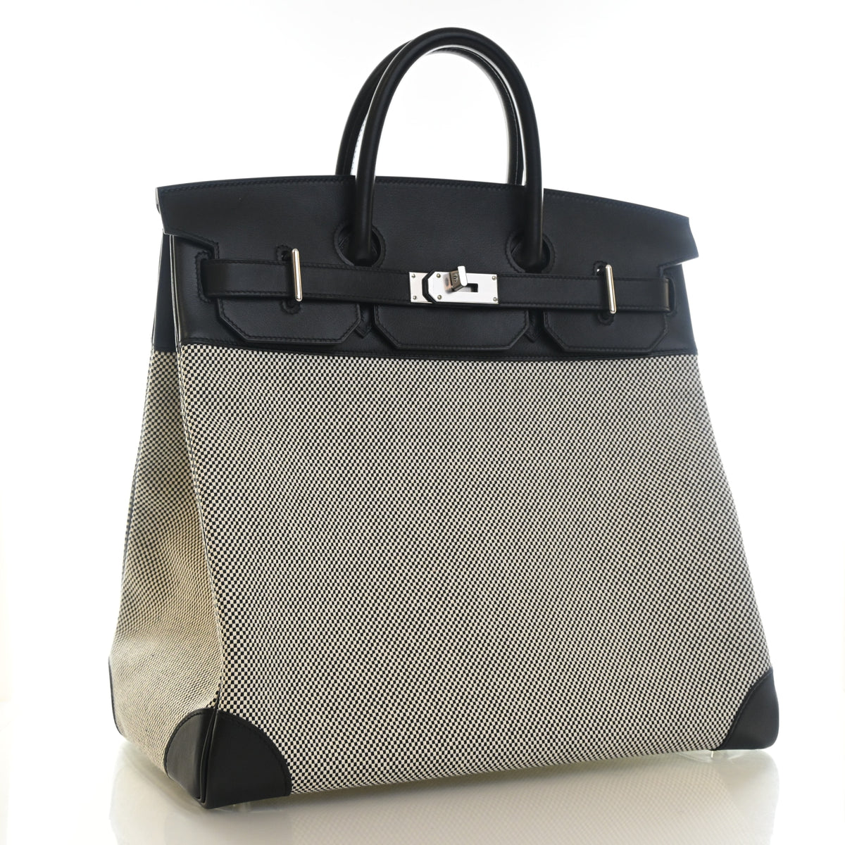 Hermes Noir Criss Cross Toile HAC Birkin 40, photo 2 of 17