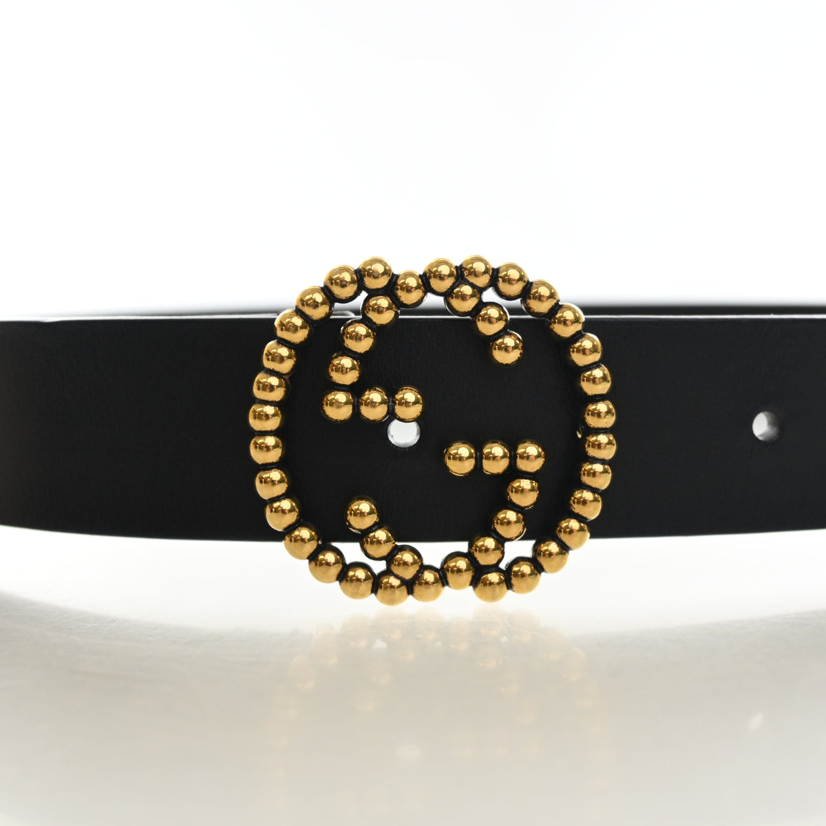 Gucci Calfskin Interlocking GG Belt Sz 85/34, photo 5 of 9