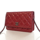 Chanel Patent Wallet On Cha...