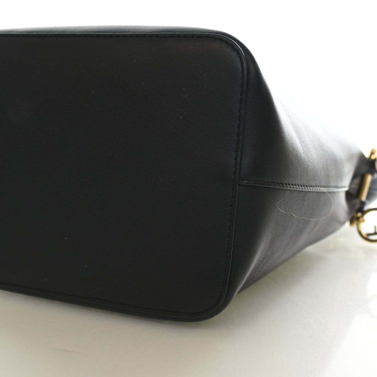 Fendi Calfskin Perforated Mon Tresor Bucket Bag, photo 7 of 13